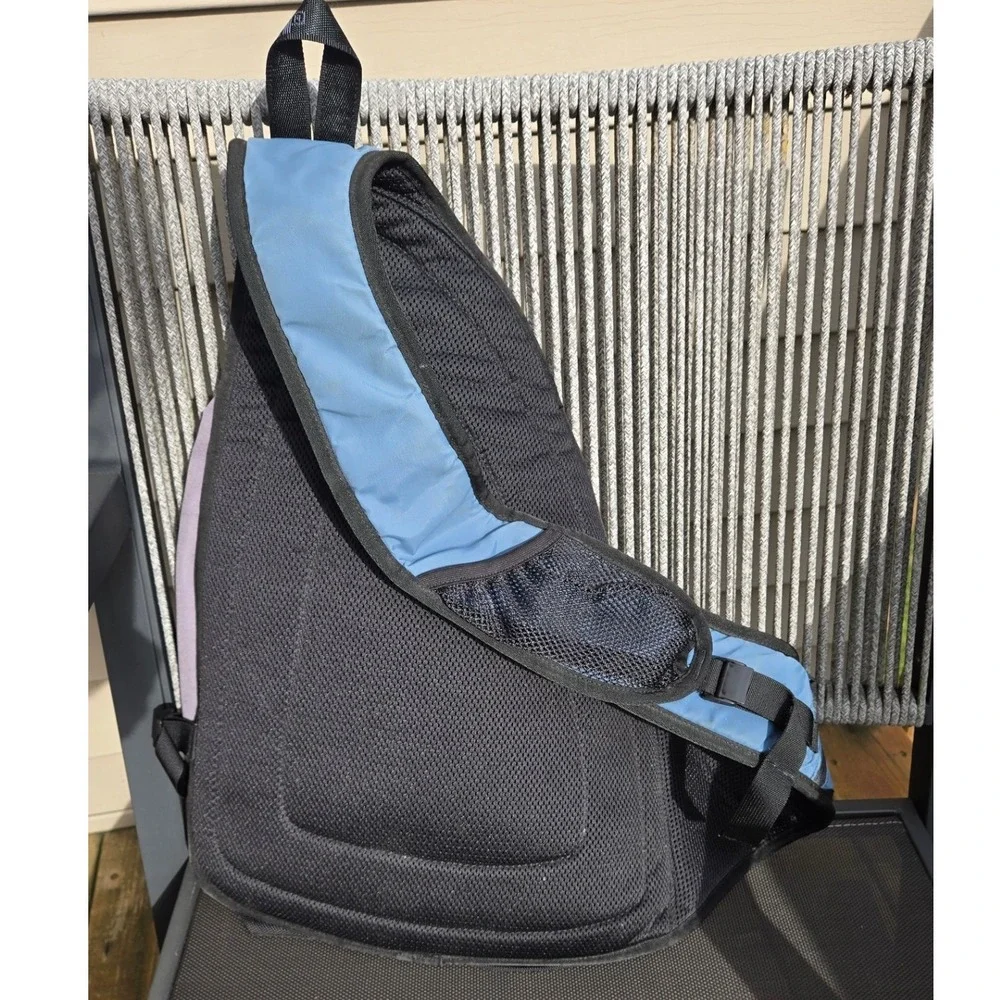 REI Sling Backpack Blue Grey Single Strap Crossbody Daypack Hiking Bag